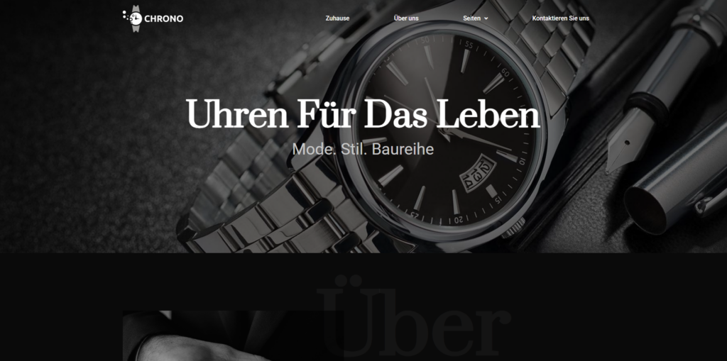 Abgeschlossenes Website-Projekt der Werbeagentur Goal Office für einen Uhrenhändler im Raum Villingen-Schwenningen.